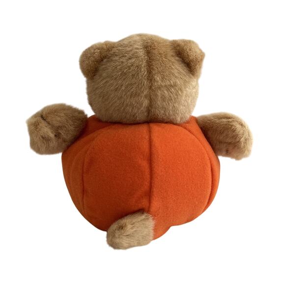 Russ Plush Stuffed Animal Halloween Jack O Lantern Bear Treats 6 Inches Tall - Picture 4 of 9